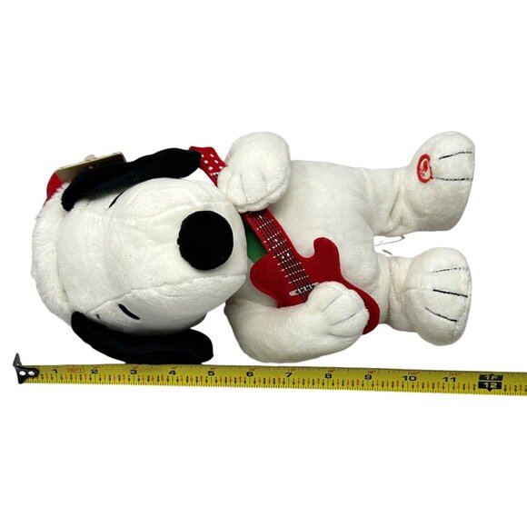 Hallmark Merry Rockin Christmas Snoopy Plush Guitar 50th Anniversary 12" READ - Picture 5 of 10